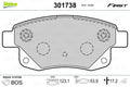 set placute frana,frana disc 301738 VALEO