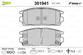 set placute frana,frana disc 301941 VALEO
