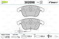 set placute frana,frana disc 302098 VALEO