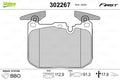 set placute frana,frana disc 302267 VALEO