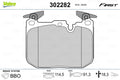 set placute frana,frana disc 302282 VALEO