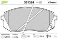 set placute frana,frana disc 301324 VALEO