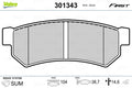 set placute frana,frana disc 301343 VALEO