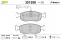 set placute frana,frana disc 301298 VALEO