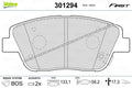 set placute frana,frana disc 301294 VALEO