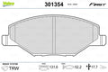 set placute frana,frana disc 301354 VALEO