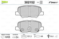 set placute frana,frana disc 302152 VALEO