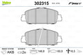 set placute frana,frana disc 302315 VALEO