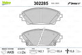 set placute frana,frana disc 302285 VALEO