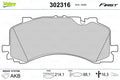 set placute frana,frana disc 302316 VALEO