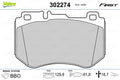set placute frana,frana disc 302274 VALEO