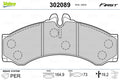 set placute frana,frana disc 302089 VALEO