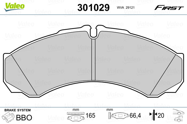set placute frana,frana disc 301029 VALEO