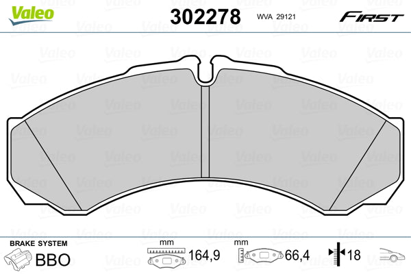 set placute frana,frana disc 302278 VALEO