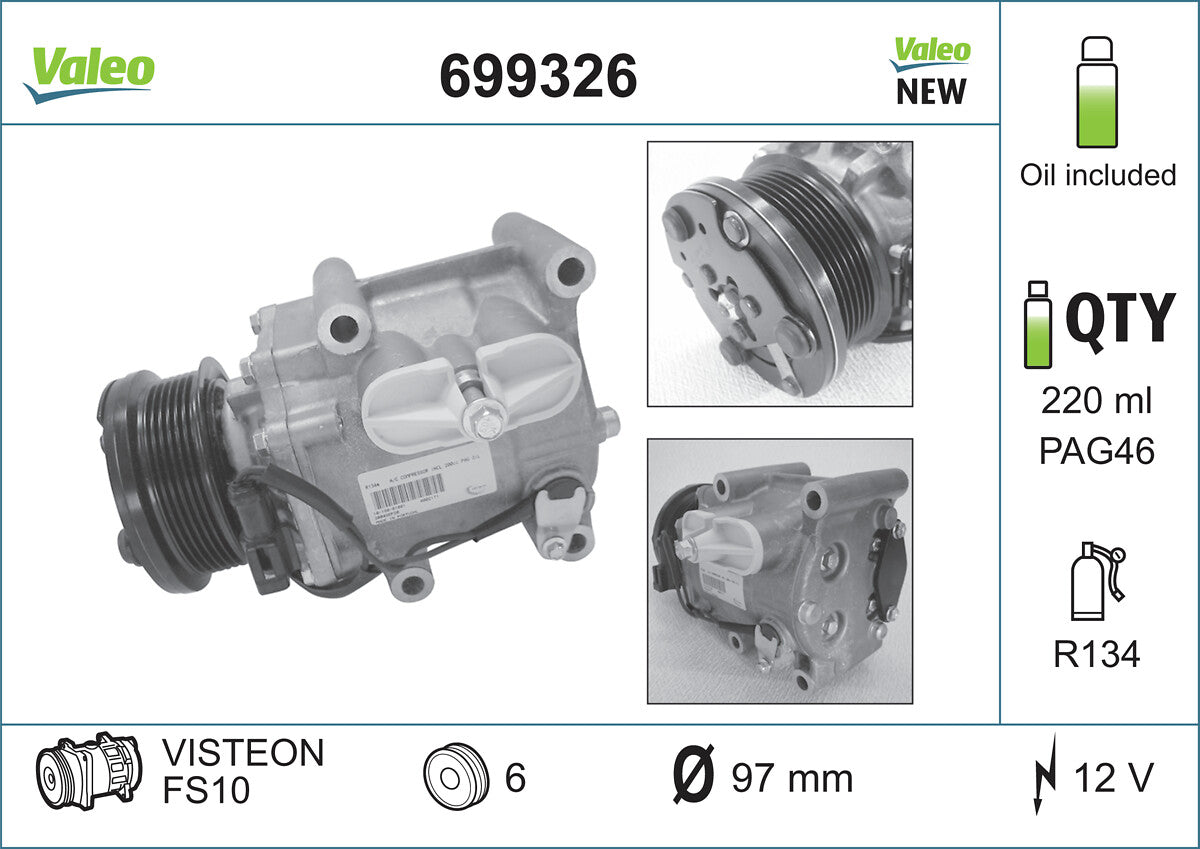 Compresor, climatizare 699326 VALEO