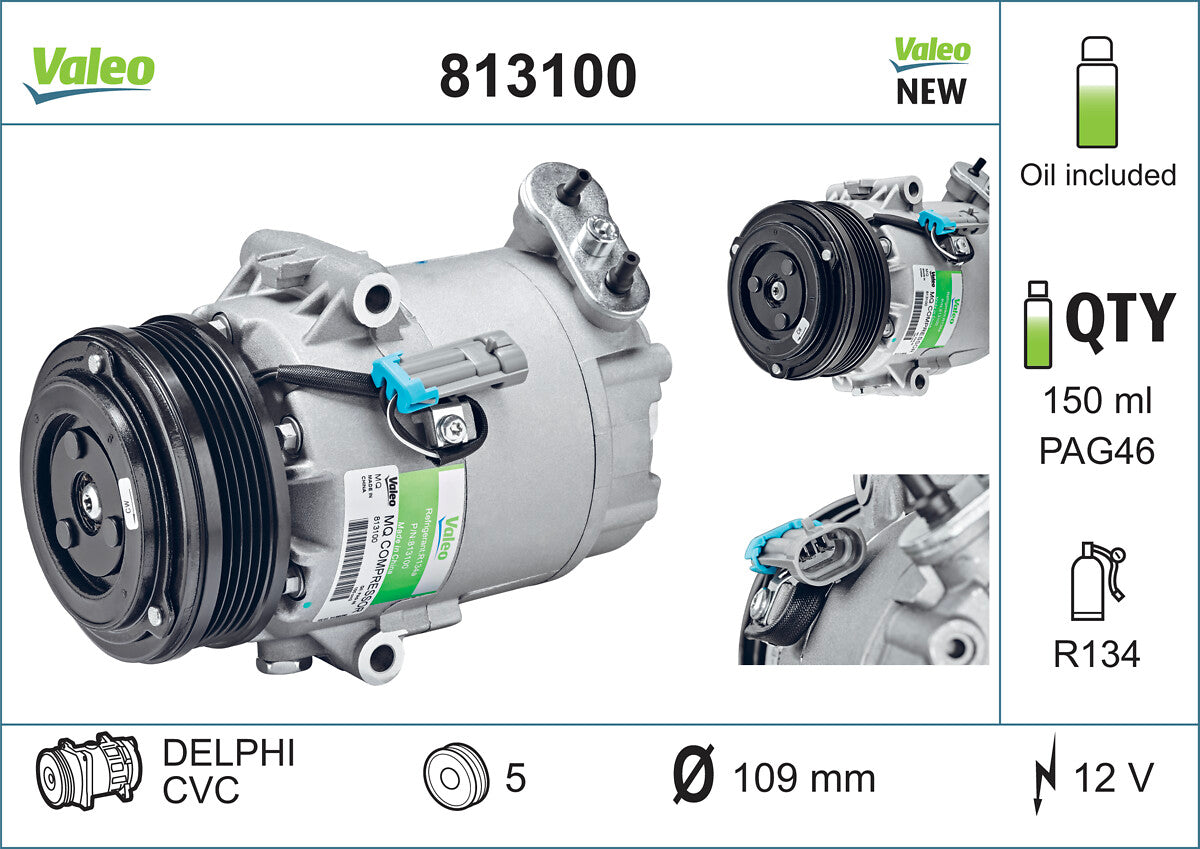 Compresor, climatizare 813100 VALEO