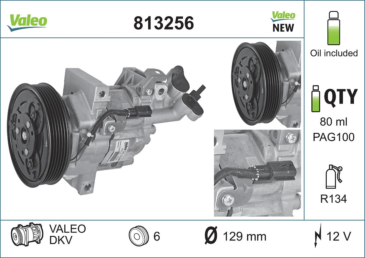 Compresor, climatizare 813256 VALEO