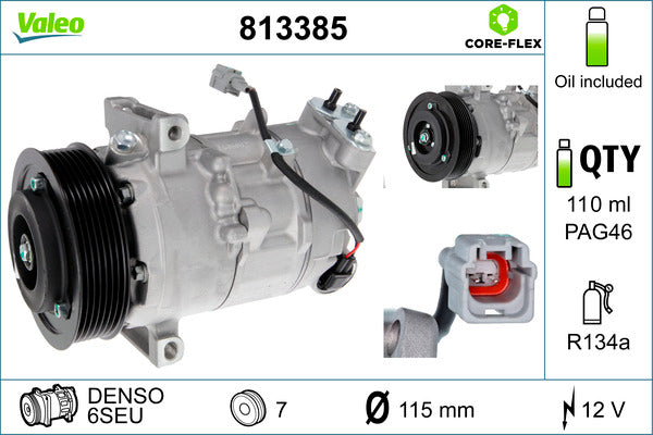 Compresor, climatizare 813385 VALEO