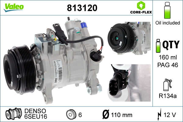 Compresor, climatizare 813120 VALEO