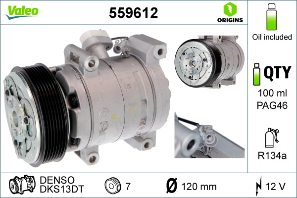 Compresor, climatizare 559612 VALEO