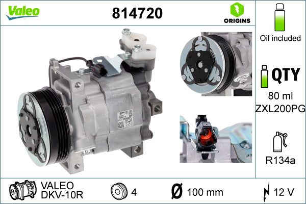 Compresor, climatizare 814720 VALEO