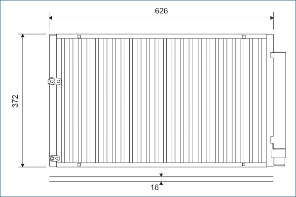 Condensator, climatizare 812880 VALEO