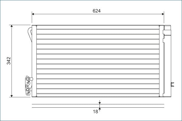 Condensator, climatizare 814012 VALEO