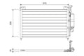 Condensator, climatizare 814038 VALEO