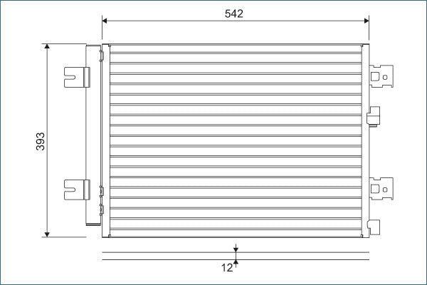 Condensator, climatizare 814077 VALEO