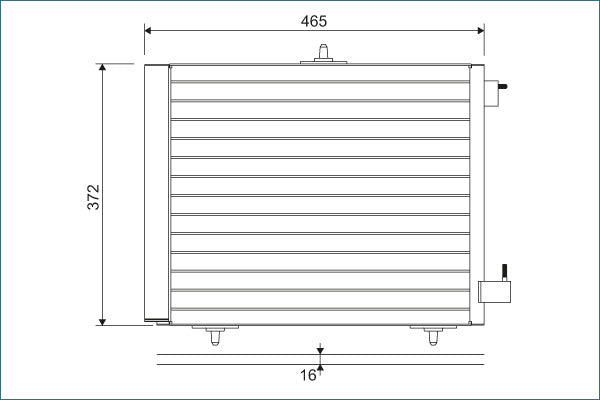 Condensator, climatizare 814095 VALEO