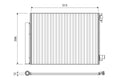 Condensator, climatizare 814373 VALEO