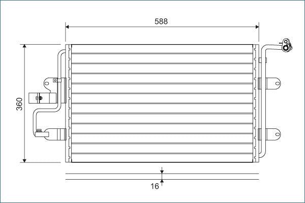 Condensator, climatizare 817244 VALEO