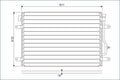 Condensator, climatizare 817741 VALEO