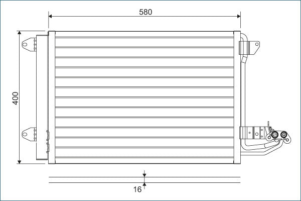 Condensator, climatizare 817777 VALEO