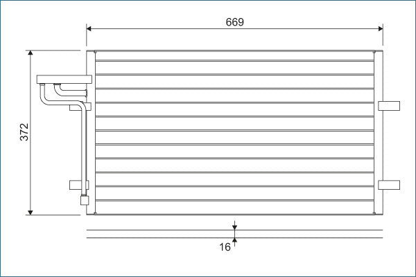 Condensator, climatizare 818046 VALEO