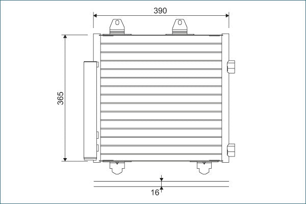Condensator, climatizare 822577 VALEO