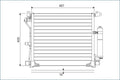 Condensator, climatizare 822579 VALEO
