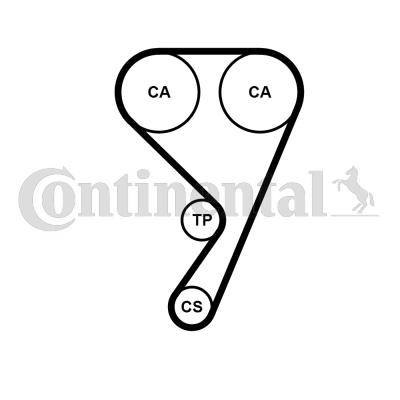 Set pompa apa + curea dintata CT1211WP1 CONTINENTAL CTAM