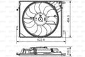 Ventilator, radiator 696882 VALEO