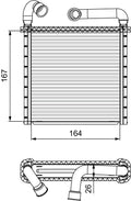 Schimbator caldura, incalzire habitaclu 811506 VALEO