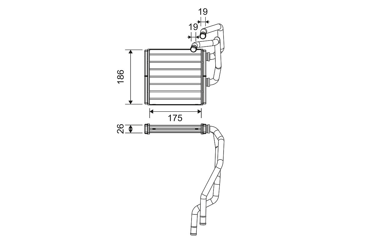 Schimbator caldura, incalzire habitaclu 811511 VALEO