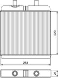 Schimbator caldura, incalzire habitaclu 811539 VALEO
