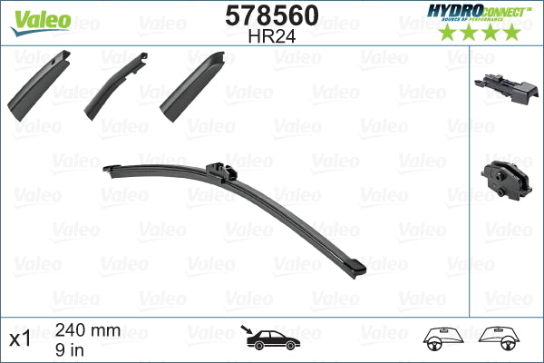 STERGATOR PARBRIZ 240 MM