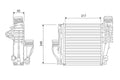 Intercooler, compresor 818290 VALEO