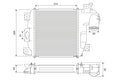 Intercooler, compresor 818321 VALEO
