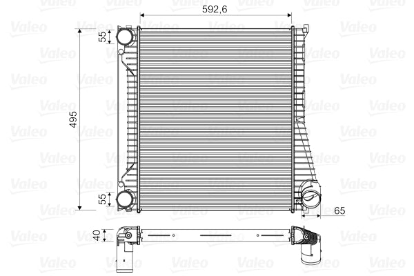 Intercooler, compresor 818346 VALEO