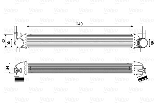 Intercooler, compresor 818574 VALEO