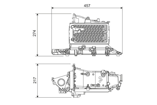 Intercooler, compresor 818685 VALEO