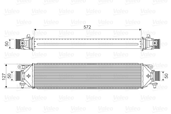 Intercooler, compresor 818824 VALEO