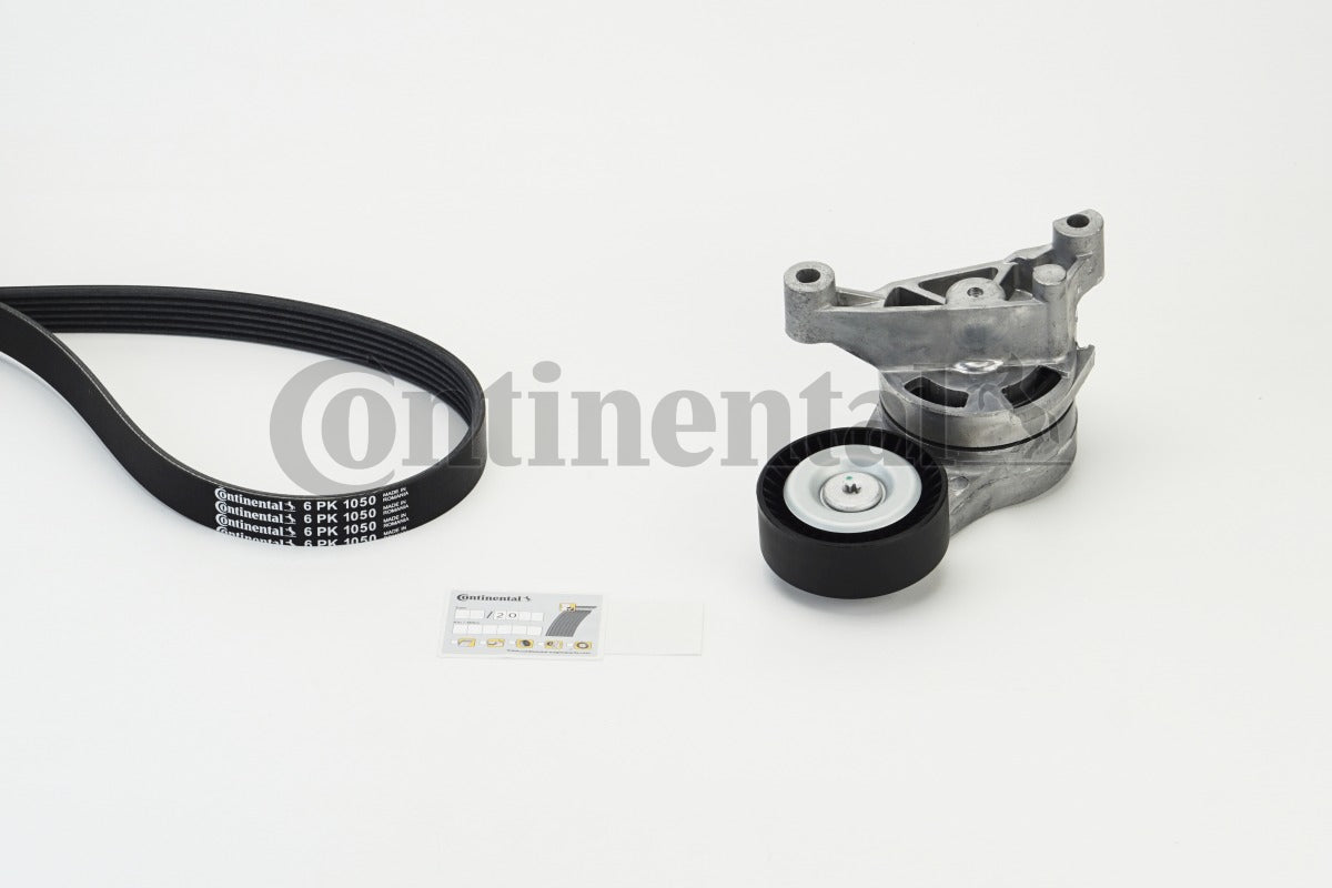 Set curea transmisie cu caneluri 6PK1050K2 CONTINENTAL CTAM